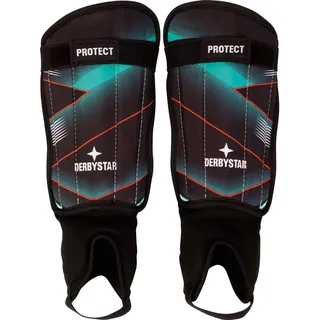 derbystar Protect Schienbeinschoner türkis/schwarz/rot XXS