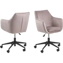 VCM Noel Drehstuhl Stoff Dusty Rose