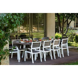 KETER - Tisch aus Polypropylen 160x90x75 weiß/cappuccino