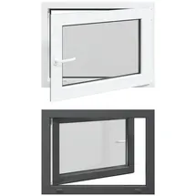vidaXL Kellerfenster RISOR 80 x 50 cm grau