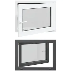 vidaXL Kellerfenster RISOR 80 x 50 cm grau
