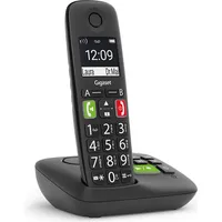 Gigaset E290A int. Schnurloses Großtastentelefon mit Anrufbeantworter - schwarz, Telefon, Schwarz