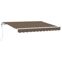 vidaXL Ausziehbare Markise 600 x 350 cm taupe