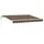 vidaXL Ausziehbare Markise 600 x 350 cm taupe