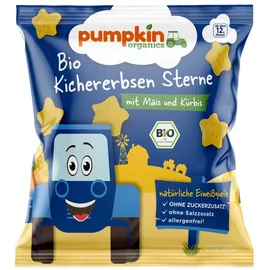 pumpkin organics Kichererbsen Sterne mit Mais und Kürbis 20 x 20 g