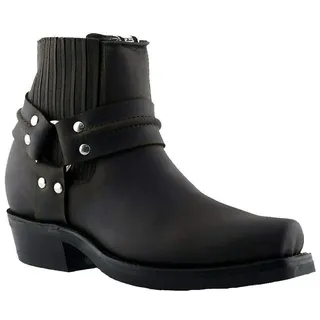 Grinder Unisex Renegade LO Braun Leder Cowboy Western Motorrad Stiefeletten 46 - 46 EU