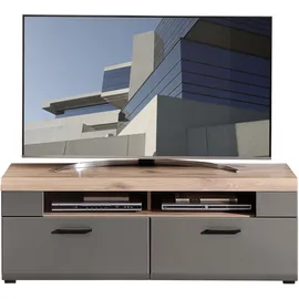 Innostyle TV-Schrank FUN PLUS II 2 Schubkästen, Softclose, ABS Kantenschutz grau