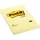 Post-it Haftnotiz Notes, liniert, 70 g/qm, 102 x 152 mm, 100 Blatt, gelb