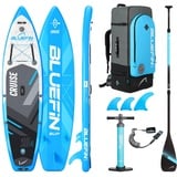 Bluefin SUP Cruise SUP Board Set | Aufblasbares Stand Up Paddle Board 315 cm blau