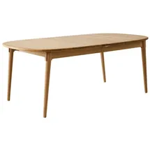 Hammel Furniture Esstisch Findahl by Hammel Miro Designtisch, 184x106 cm, aus massivem Eichenholz, mit Verlängerungsfunktion beige