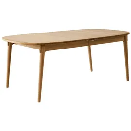 Hammel Furniture Esstisch Findahl by Hammel Miro Designtisch, 184x106 cm, aus massivem Eichenholz, mit Verlängerungsfunktion beige