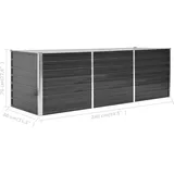 vidaXL Garten-Hochbeet verzinkter Stahl 240 x 80 x 77 cm Anthrazit