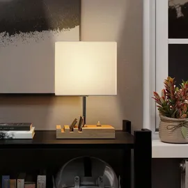 Homcom Tischlampe Weiß