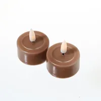 Deluxe Homeart LED Teelichter Mia 4,1 cm karamell 2 St.