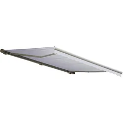 Elektrische Kassetten-Markise T122, Vollkassette Volant 4x3m ~ Acryl Creme