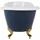 Beliani Cayman Freistehende Badewanne 153 x 77 cm