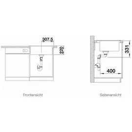 Blanco Pleon 6 Silgranit PuraDur schwarz
