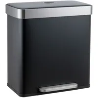 Svita LT2X30 Mülleimer 60l Treteimer 2 Fächer mit Deckel