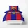 FC Barcelona Bettwäsche-set + 50x75 cm Mikrofaser 119122 mehrfarbig