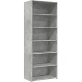 vidaXL Highboard, Sideboard mit Stauraum, Hochschrank Lagerschrank für Wohnzimmer, Beistellschrank Mehrzweckschrank, Betongrau Holzwerkstoff