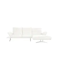 KOINOR Ecksofa Echtleder Francis ¦ weiß ¦ Maße (cm): B: 314 H: 93 T: 159.0