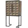 Casa Padrino Luxus Weinschrank mit 2 Türen Braun / Dunkelbraun / Schwarz 95 x 58 x H. 168,5 cm - Barmöbel - Luxus Qualität