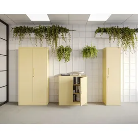 Jan Nowak Metallschrank Büroschrank 185 x 90 x 45 cm Beige