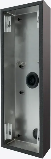 DoorBird D2101KV/D2102FV Fingerprint 50/D2102FV EKEY/D2101FV EKEY sLine/D2102FV EKEY sLine Aufputz Montagerückgehäuse Titan-Optik als PVD Beschichtung, Edelstahl, gebürstet