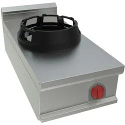 Wok mit 1 gasflamme auftisch - 400x900x280 mm - 14 Kw - 3288109L Eurast