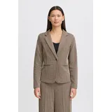 ICHI Kurzblazer IHKATE JACQUARD BL4 moderner Blazer braun L