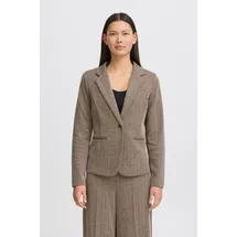 ICHI Kurzblazer IHKATE JACQUARD BL4 moderner Blazer braun L