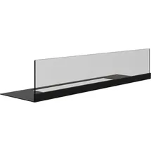 Kratki Schutzglas Biokamin Delta 2 mit Bodenplatte schwarz