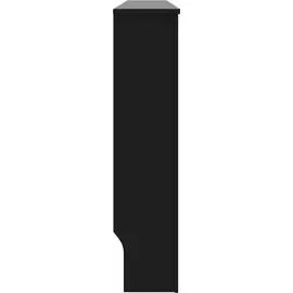 vidaXL Heizkörperverkleidung Schwarz 172x19x81,5 cm MDF