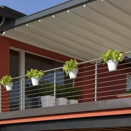 Euro3Plast Balkon-Hängetopf UP Ø 25 x 20 cm anthrazit