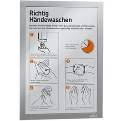 DURABLE Magnetrahmen selbstklebend DURAFRAME® silber A4, 2 St.