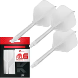Target Darts K-Flex No 6 Flight-System Weiß 33 mm