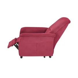 Polstermöbel Oelsa Fernsehsessel Sarah Flachgewebe 91 x 103 x 97 cm Rot elektrisch
