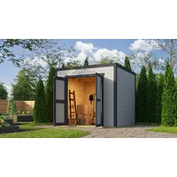 Weka Gartenhaus Batu 1,5) hellgrau