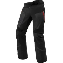 Revit Tornado 4 H2O, Textilhose wasserdicht - Schwarz/Grau/Rot - 4XL