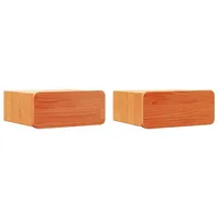 VidaXL Nachttisch 2 pcs Wachsbraun 39 x 34 x