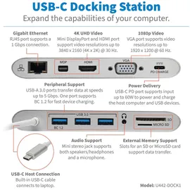 Tripp Lite USB-C 4K Docking Station U442-DOCK1