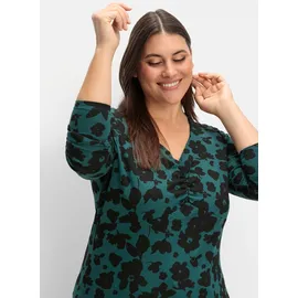 sheego Langarmshirt Grün 58