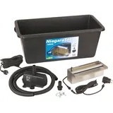 Ubbink Wasserfall Niagara 30 LED - Set komplett mit Pumpe 2300,/h Becken 65,