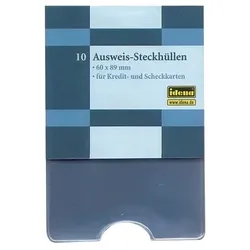 Idena Ausweis-Steckhülle 89x60mm, transparent