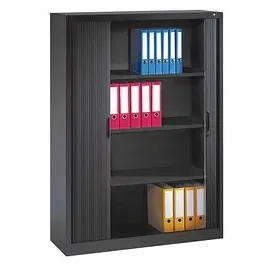 Californian Products Omnispace Rollladenschrank 120 x 42 x 166 cm schwarz