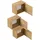 Posseik Limes Badschrank-Set 41,4 x 33,3 x 25 cm Gold