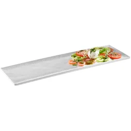 APS GN 2/4 Tablett FOOTMARK - 53 x 16,2 cm, weiß/grau, GN System, spülmaschinengeeignet
