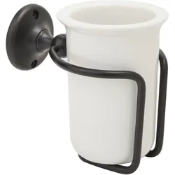 retro Tumbler & Holder - Schwarz