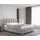 Homesy Polsterbett BLISS Luxus-Bett mit Lattenrost Wahl federkernmatraze, kokosmatratze, (Stabile Rahmenkonstruktion Metallrahmen), Ein Luxusbett in jeder Größe 140x200cm 160x200 cm 180x200cm grau 160 cm