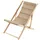 Kadax Liegestuhl Sonnenliege 120 x 60 x 80 cm Cappucino